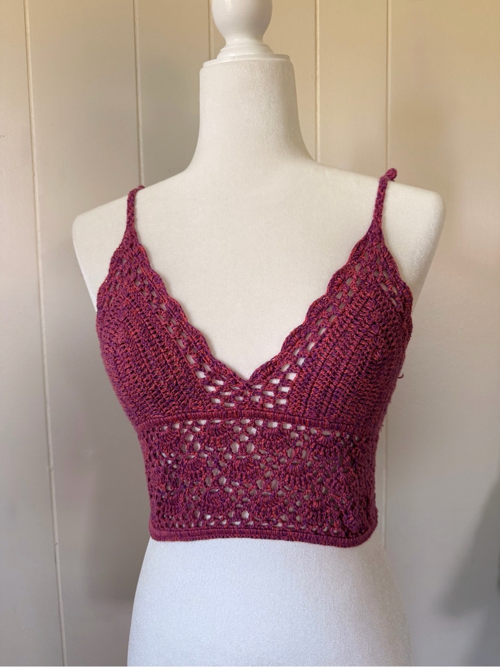 SMALL Forever 21 Boho Crotchet Crop Top
